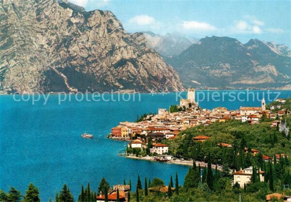 Malcesine Lago di Garda Panorama Kirche