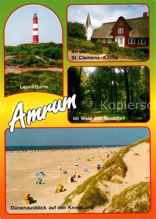 Amrum Leuchtturm Clemens Kirche Strand Dünen