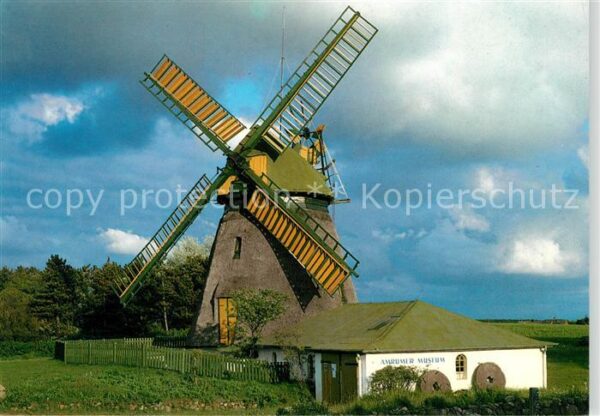 Nebel Amrum Windmühle Museum