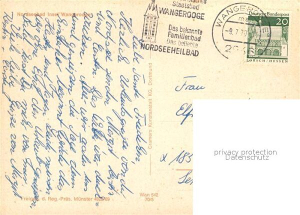 Wangerooge Nordseebad Fliegeraufnahme Strand – Bild 2