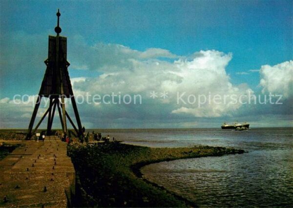 Cuxhaven Nordseebad Kugelbake Elbmündung