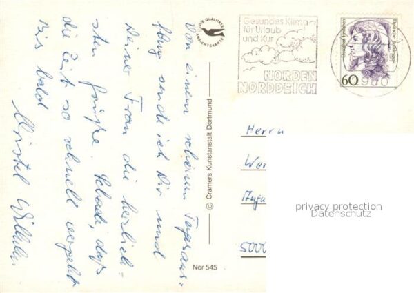 Norddeich Ostfriesland Schwanenteich Rathaus Strandhalle Stran – Bild 2