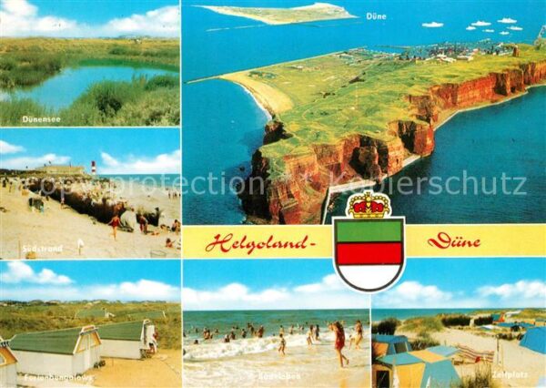 Helgoland Dünensee Strand Campingplatz Fliegerauf