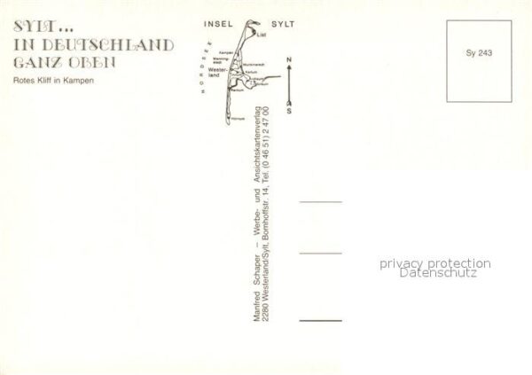 Insel Sylt Rotes Kliff Kampen – Bild 2