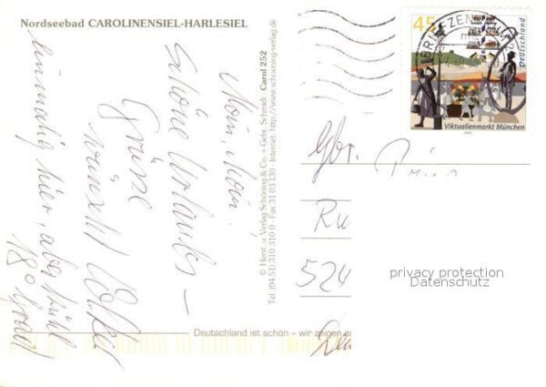Carolinensiel-Harlesiel Ostfriesland Windmühle Hafen Ortsansichten – Bild 2