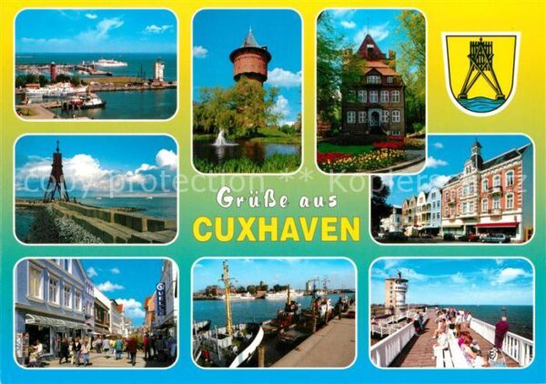 Cuxhaven Nordseebad Aussichtsturm Seebrücke Rathaus Ortsans