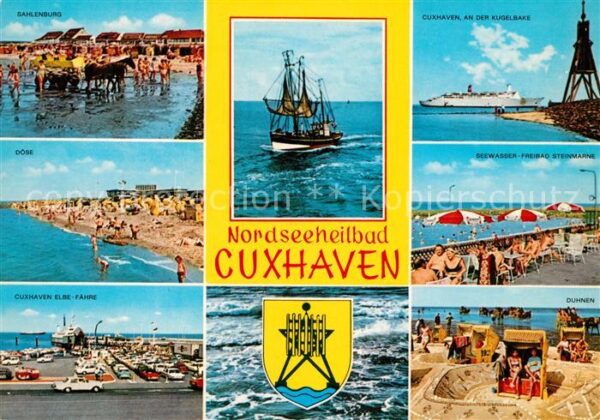 Cuxhaven Nordseebad Döse Sahlenburg Kugelbake Seewasser Fre