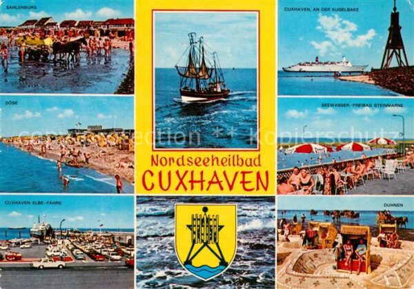 Cuxhaven Nordseebad Sahlenburg Döse Kugelbake Seewasser Fre