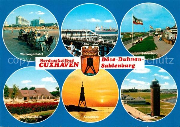 Cuxhaven Duhnen Nordseebad Döse Sahlenburg Wattwagenfahrt Alte Lie