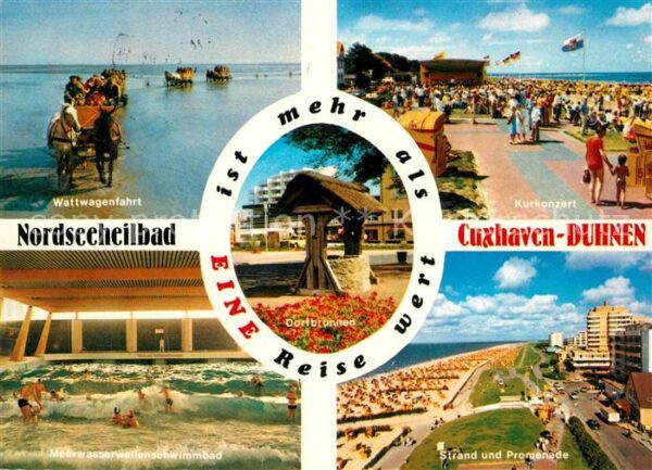 Cuxhaven Duhnen Nordseebad Wattwagenfahrt Kurkonzert Meerwasserwel
