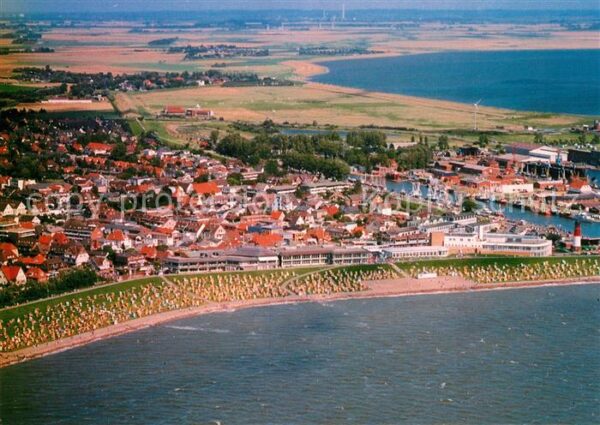 Buesum Nordseebad Fliegeraufnahme Korbstrand