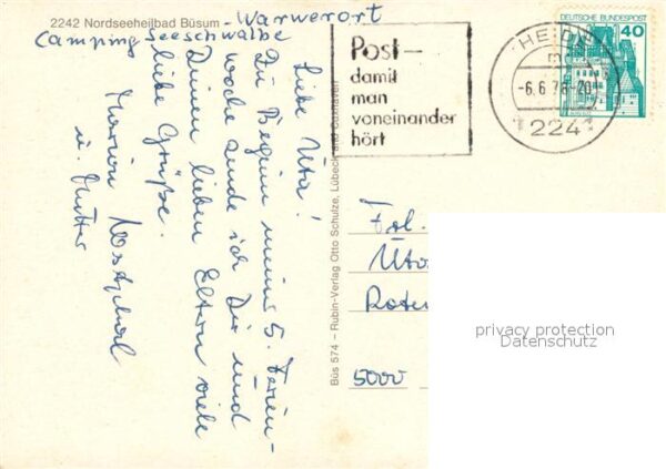 Buesum Nordseebad Wellenbach Rathaus Helgoland Anleger Sa – Bild 2