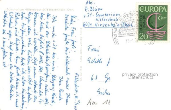Hirzenhain Wetteraukreis Sanatorium Hillersbach Seepartie – Bild 2