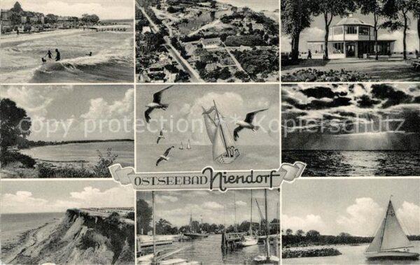 Niendorf Ostseebad Fliegeraufnahme Strand Hafen Steilküste