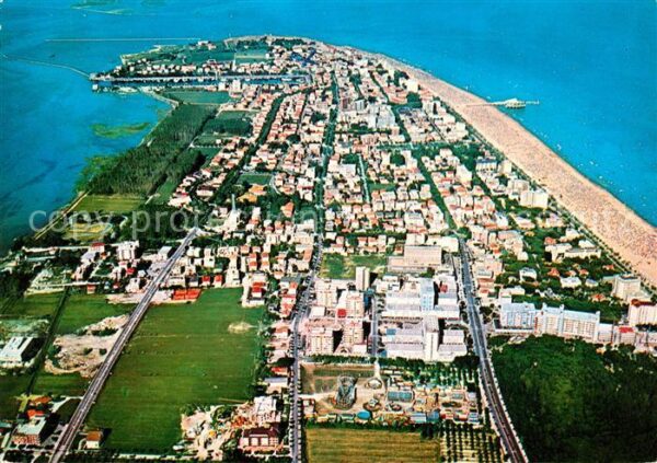 Lignano Sabbiadoro Fliegeraufnahme mit Strand