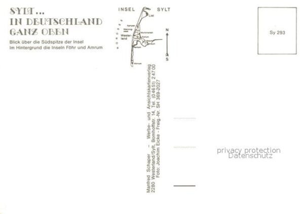 Sylt Fliegeraufnahme Südspitze mit Föhr und – Bild 2
