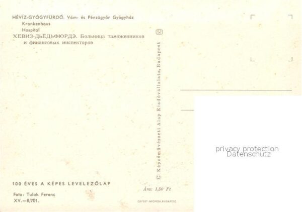 Hevizgyogyfuerdoe Krankenhaus Hospital – Bild 2