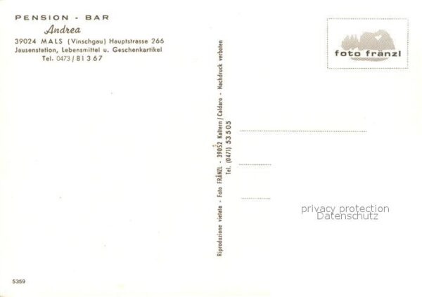 Mals Suedtirol Pension Bar Andrea – Bild 2