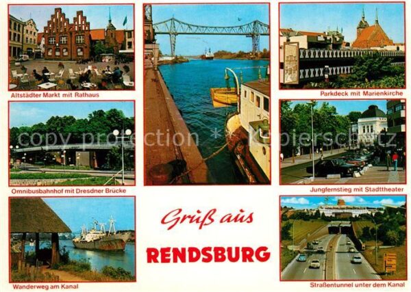 Rendsburg Marktplatz Rathaus Parkdeck Marienkirch