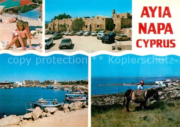 Ayia Napa Agia Napa Strand Altstadt Esel