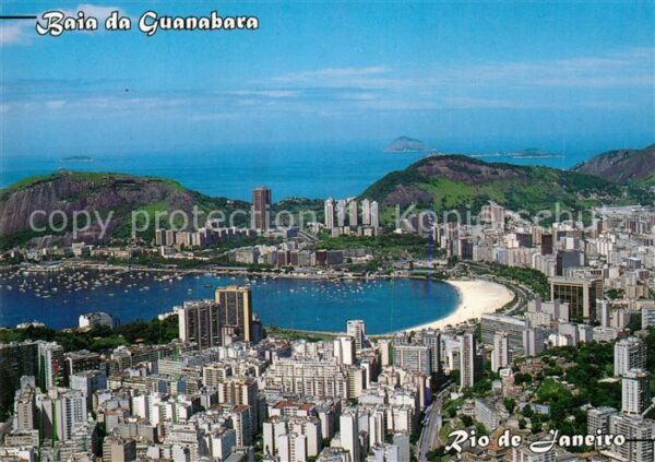 Rio de Janeiro Fliegeraufnahme Baia da Guanabara