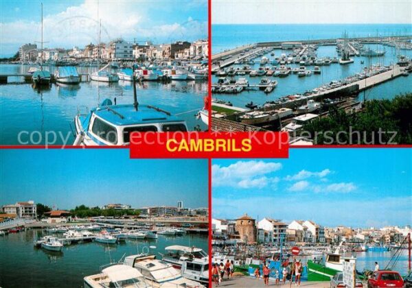 Cambrils Fliegeraufnahme Hafen