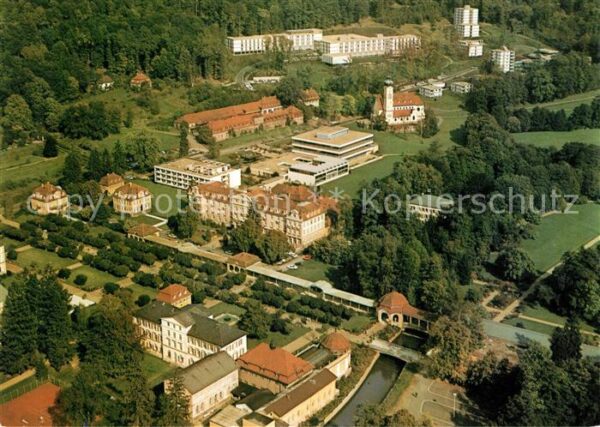 Bad Brueckenau Fliegeraufnahme Kurpark Kurhaus Hartwal
