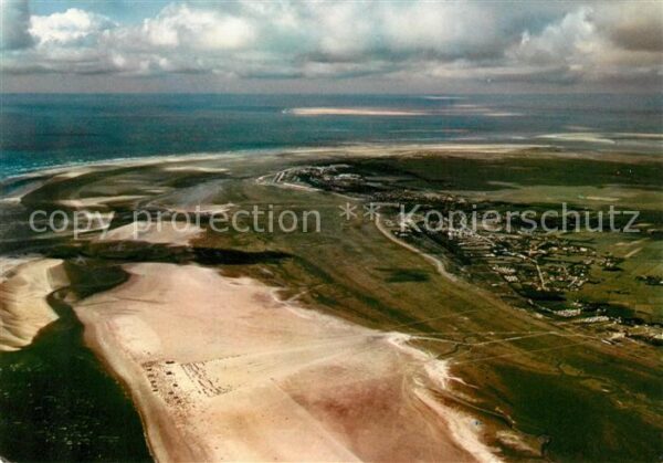St Peter-Ording Fliegeraufnahme mit Böhler Strand