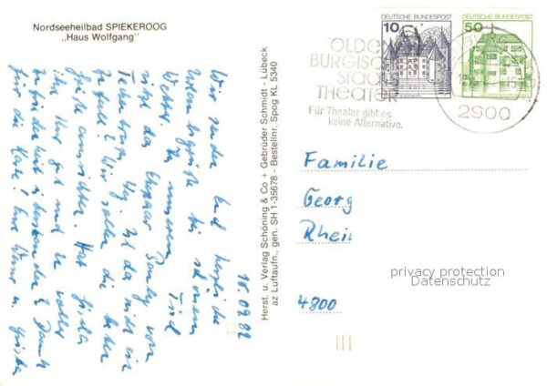 Spiekeroog Fliegeraufnahme Haus Wolfgang – Bild 2