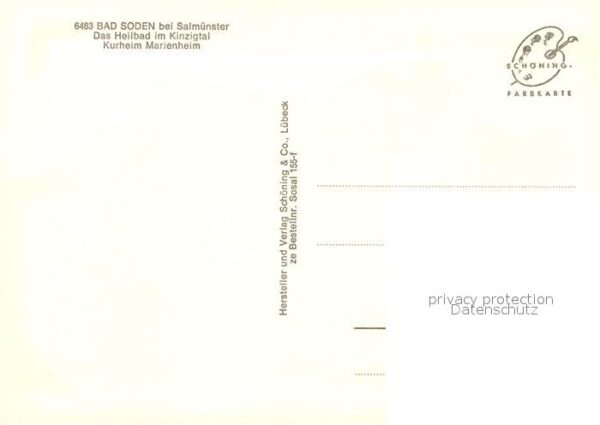 Salmuenster Bad Soden Heilbad im Kinzigtal Kurheim Marienheim – Bild 2