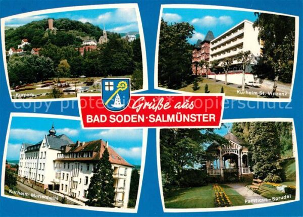 Salmuenster Bad Soden Kurpark Kurheime St. Vinzenz und Marien