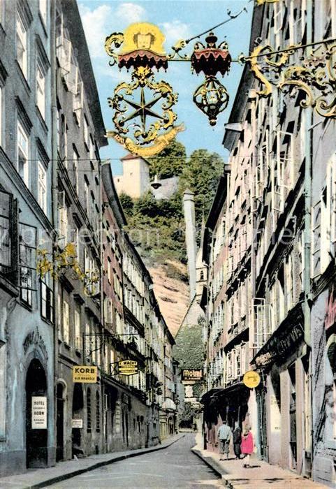 Salzburg Oesterreich Getreidegasse