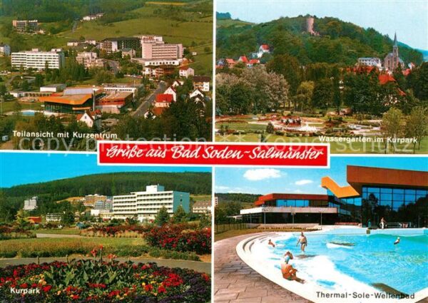 Salmuenster Bad Soden Fliegeraufnahme Kurzentrum Kurpark Wass