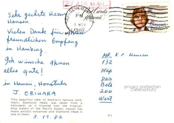 Honolulu Diamand Head Fliegeraufnahme – Bild 2