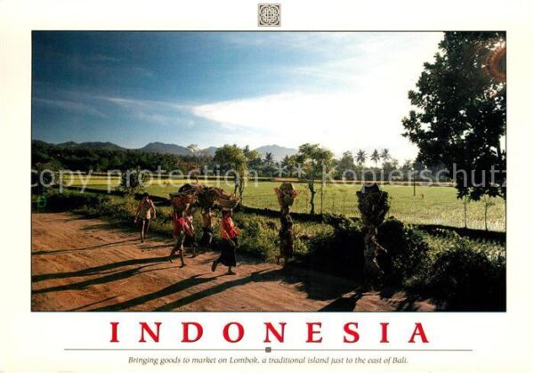Bali Indonesien Frauen mit Marktkörben