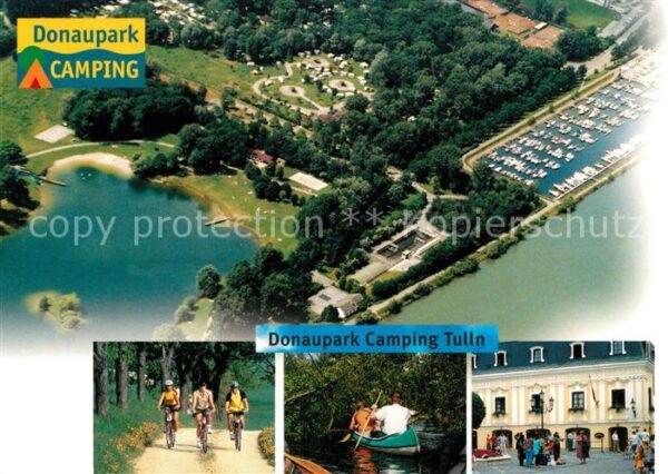 Tulln Donau Donaupark Camping Fliegeraufnahme Radfa