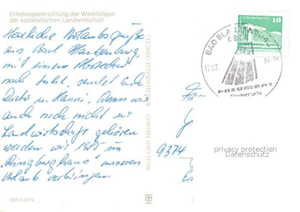 Suhl Thueringer Wald Stadtpanorama Erholungseinrichtung der – Bild 2
