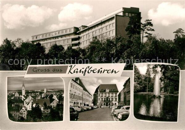 Kaufbeuren Krankenhaus Rathaus Jordananlagen Fontä