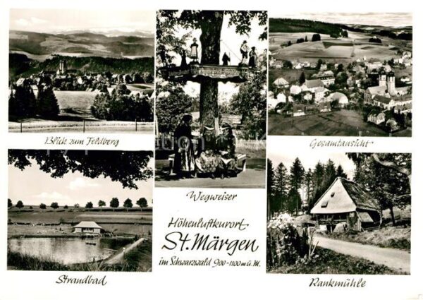 St Maergen Panorama Blick zum Feldberg Schwarzwald