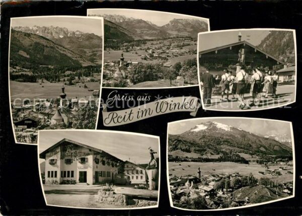 Reit Winkl Teilansichten Alpenpanorama Fliegeraufn