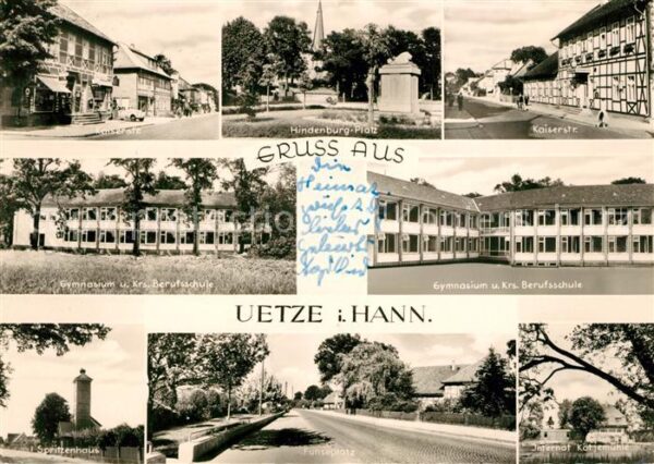 Uetze Kaiserstrasse Hindenburgplatz Denkmal G