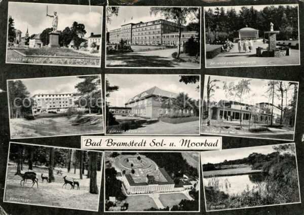 Bad Bramstedt Markt Rolandstatue Kurhaus Brunnen Musi