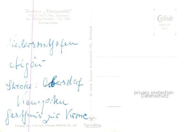 Neustadt Haardt Kurhaus Königsmühle Schönthal Fliegerau – Bild 2