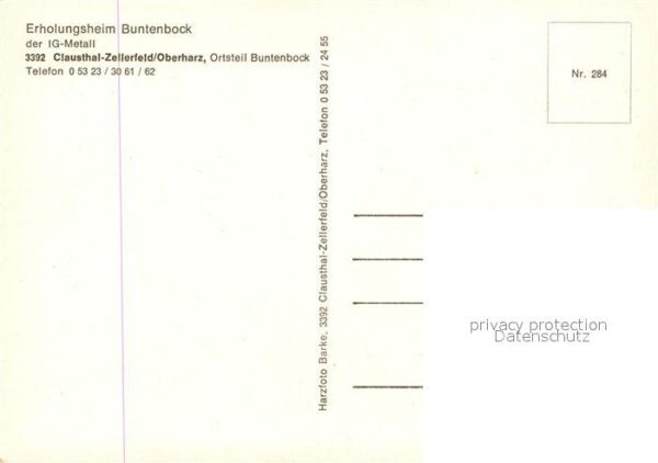 Clausthal-Zellerfeld Erholungsheim Buntenbock der IG Metall – Bild 2