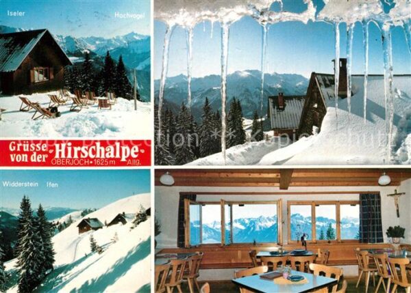 Hindelang Hirschalpe Berggaststätte Allgäuer Alpe