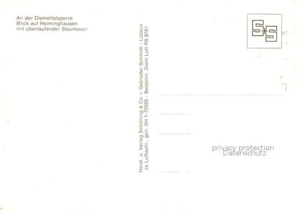 Helminghausen Diemeltalsperre mit überlaufender Staum – Bild 2