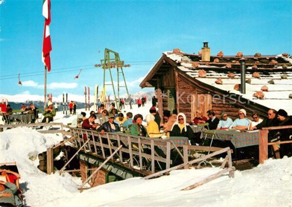 Seiser Alm Dolomiten Laurinhütte Berghütte Wintersportplatz