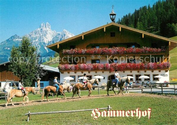 Filzmoos Hotel Hammerhof Reiten Urlaub am Bauern