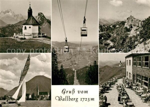 Rottach-Egern Wallbergbahn Bergkapelle Gipfelkreuz Be