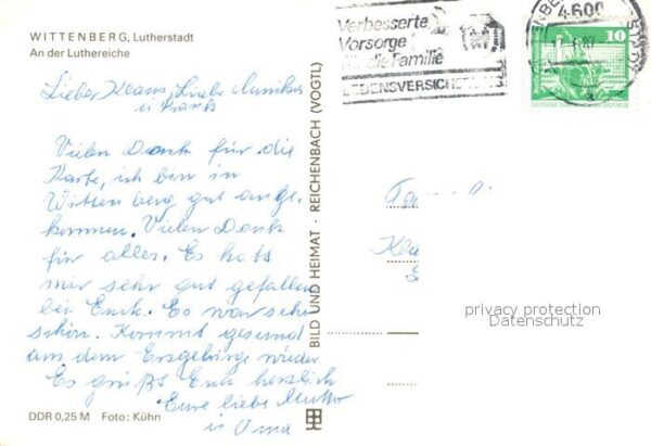 Wittenberg Lutherstadt Partie an der Luthereiche – Bild 2